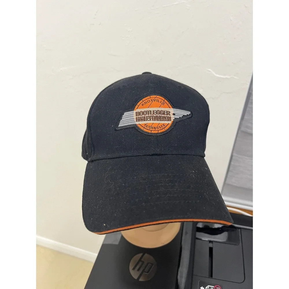 Harley-Davidson‎ Baseball Cap Mens OSFA Black Good Bootlegger Knoxville TN Hat